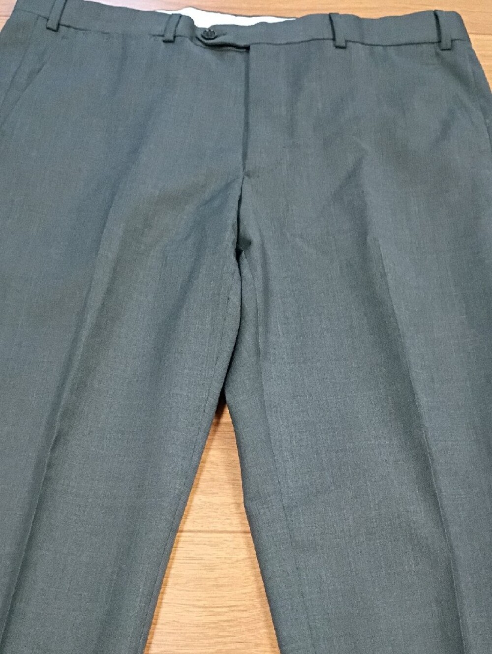 Armani Collezioni Men's Charcoal Gray Dress Pants